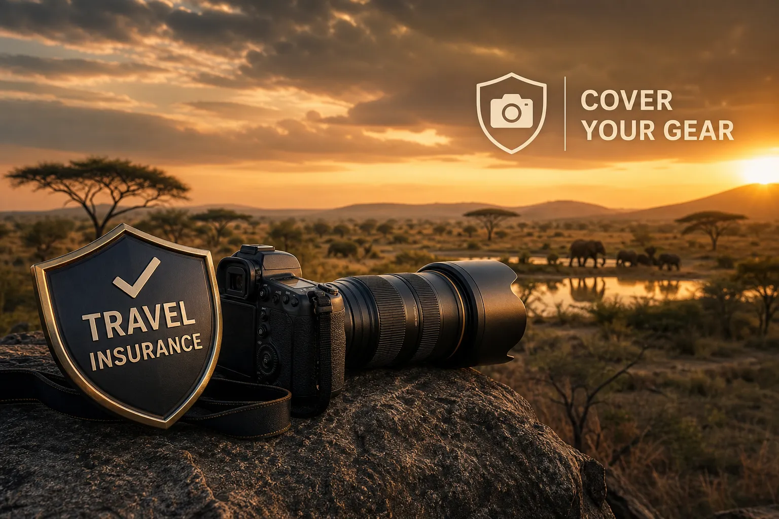 Does travel insurance cover expensive cameras on safari?